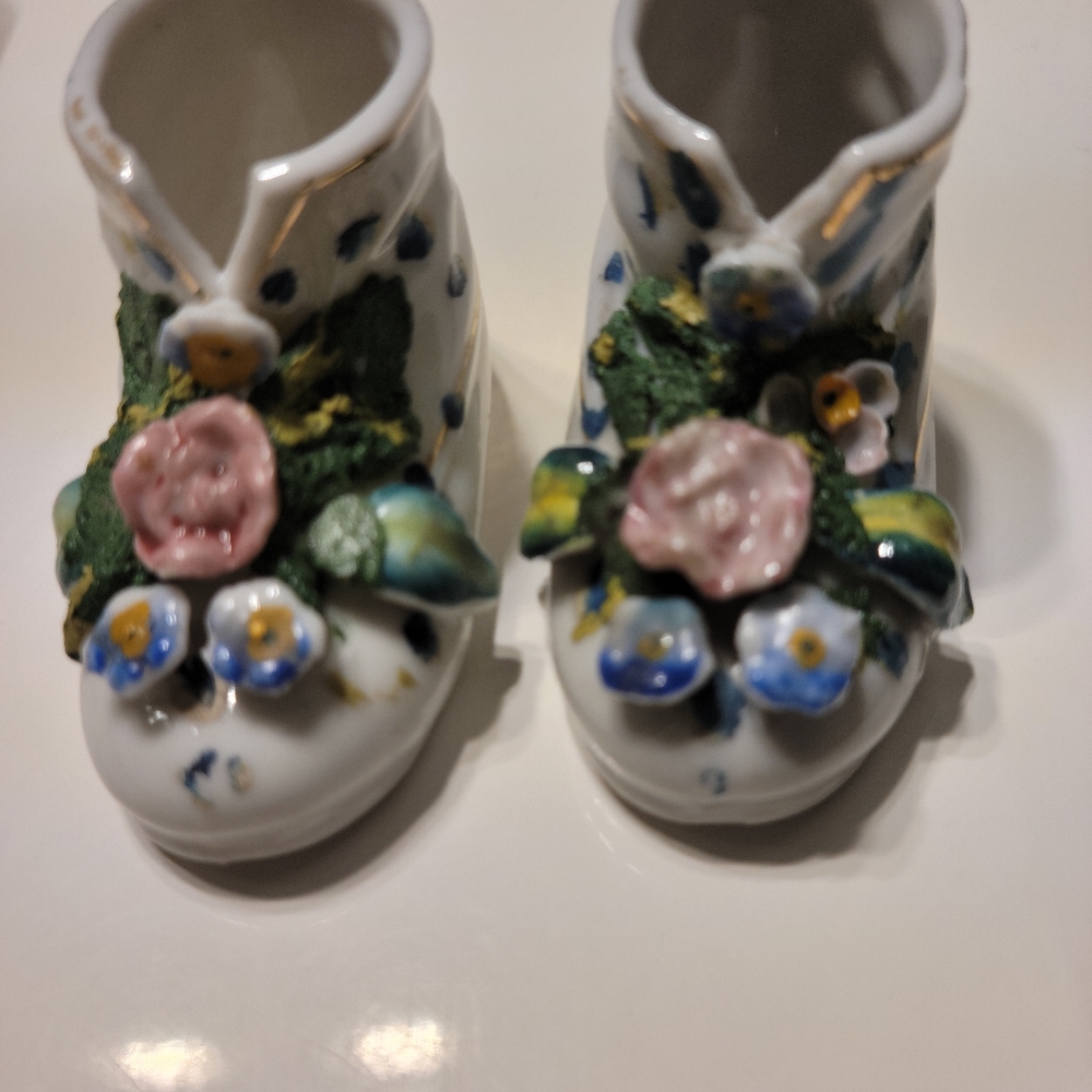 Vintage Porcelain Baby Booties